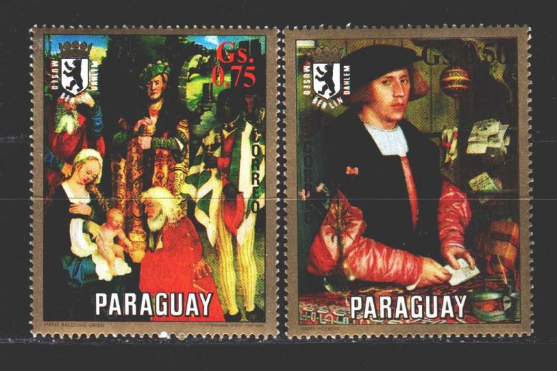 Paraguay. 1971. 2245-46 from the series. Painting, paintings. MNH.