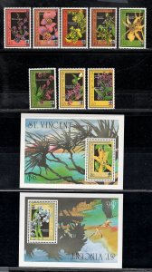 ST. VINCENT SC# 1362-71 FVF/MNH