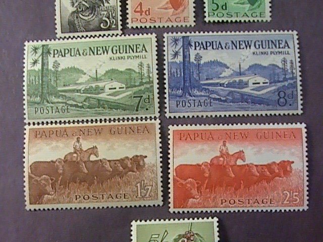 PAPUA/NEW GUINEA # 139-146--MINT NEVER/HINGED & MINT/HINGE-COMPLETE SET-1958-60