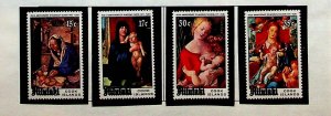 Aitutaki Sc 167-70+B30 MNH of 1978 - Christmas Art - AH08