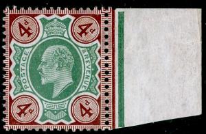 SG236a SPEC M24(1), 4d green & chocolate-brown (CHALKY), NH MINT. Cat £70.