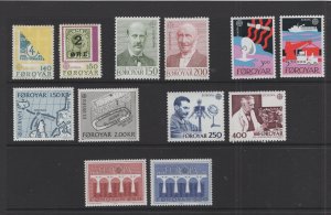 Faroe Is. 5x VFMNH Europa sets between 1979-88  CV $9.15