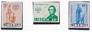 Liberia Scott 423-425, Mint Not Hinged IMPERF