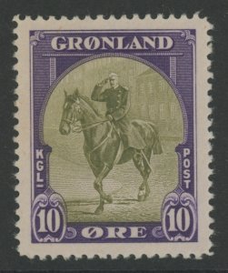 GREENLAND 13 * MINT LH (toned gum) (C 78)