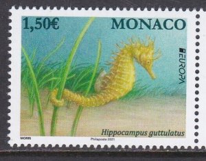 Monaco, Fauna, Fishes, EUROPA MNH / 2021