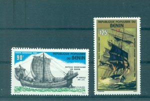 Benin - Sc# C328-9. 1984 Sailing Ships. MNH $3.25.