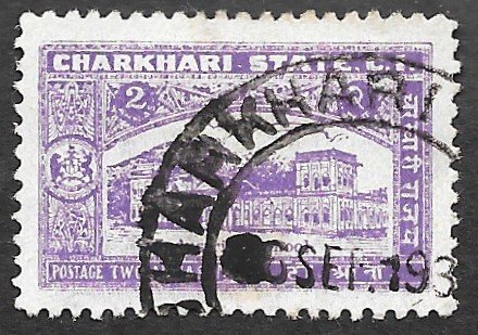 India-Charkari State Scott #30 School (1931) Used