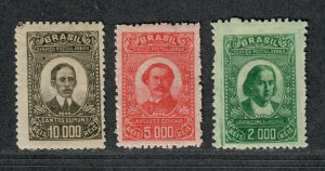 Brazil Sc#C22-24 M/H/VF, Cv. $27.50