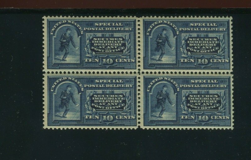 Scott E5 Special Delivery Mint Block of 4 Stamps (Stock E5-B1) 