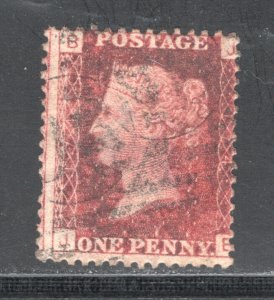 Great Britain 33, Plate #174   F/VF, Used, CV $3.00 ....  2481111