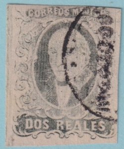 MEXICO 8 1861 HIDALGO USED INTERESTING CANCEL NO FAULTS VERY FINE!