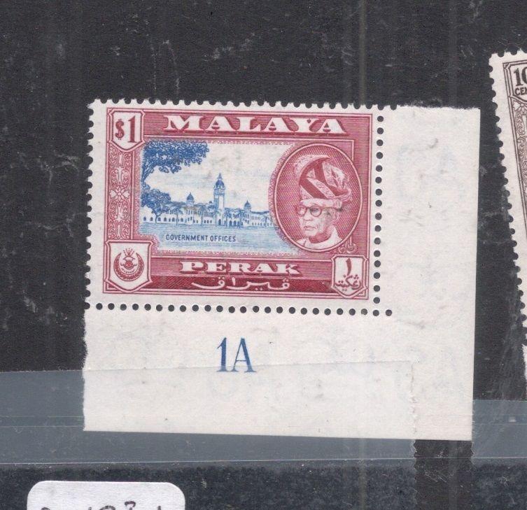 Malaya Perak SG 159 Plate Single MNH (9dji)