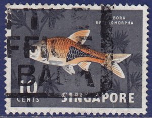 Singapore - 1962 - Scott #57 - used - Fish