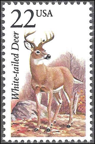 2317 White-tailed Deer North American Wildlife MNH single