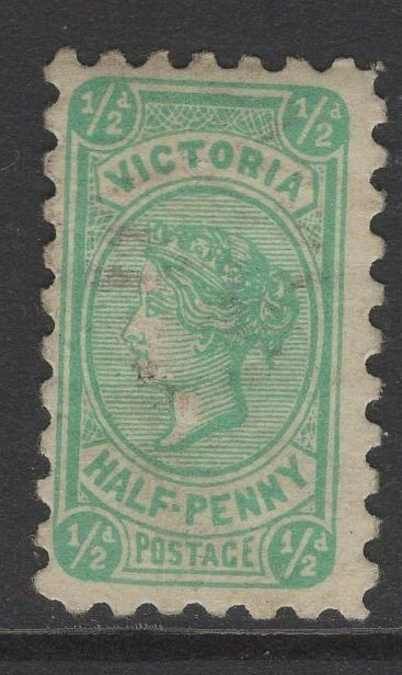 VICTORIA SG384c 1905 ½d BLUE-GREEN DIE III USED