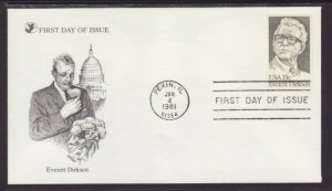 US 1874 Everett Dirksen Readers Digest U/A FDC