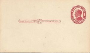 McKinley Postcard 1 cent red