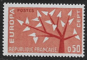France #1046 50c Europa - Tree with 19 Leaves ~ MHR