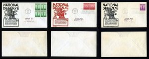 # 899 to 901 First Day Covers with Anderson cachet dated 10-16-1940 - # 1