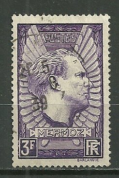 1937 France 326  Memorial of Jean Mermoz used