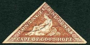 COGH SG5b Cat £375 1d Deep Rose-red Cream Paper PB Printing