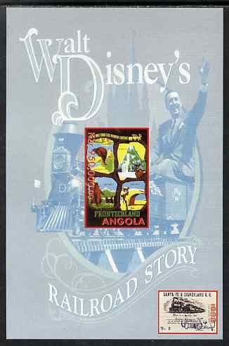 Angola 1999 Walt Disney's Railroad Story #1 imperf s/shee...