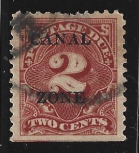 Canal Zone Scott #J19 Used 2c Postage Due O/P 2019 CV $2.75