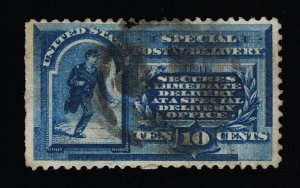 VERY AFFORDABLE GENUINE SCOTT #E1 F-VF USED 1885 ABNC SPECIAL DELIVERY #18938