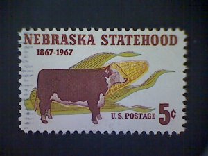 United States, Scott #1328, used(o), 1967, Nebraska Statehood,  5¢