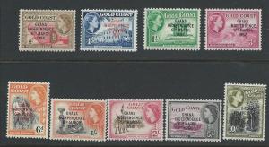 GHANA SC# 5-13 F-VF MNH 1957