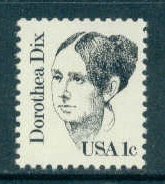 1844 1c Dix Fine MNH Dry Gum