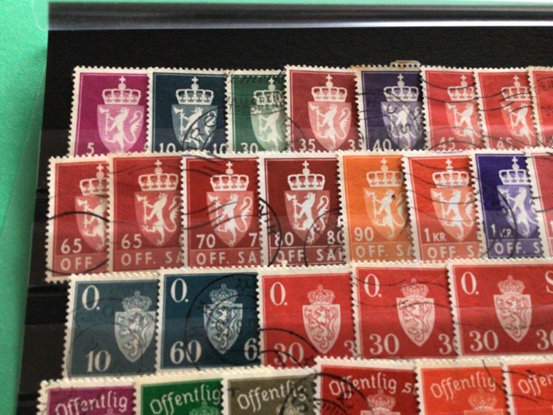 Norway Official used  stamps A12046