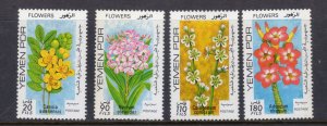 YEMEN 230-3 MNH VF Flowers Complete set