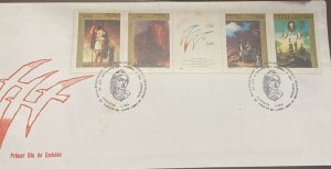 dupl.D)1989, PERU, FIRST DAY COVER, ISSUE, BICENTENARY OF THE FRENCH REV