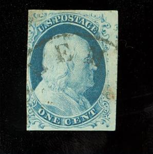 US #9, 1851-56 Regular Issue, Used