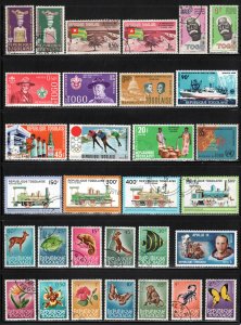 Togo ~ Lot of 100 Different Stamps ~ Mixed Conditions