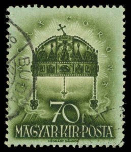 HUNGARY Sc 524 VF/Used - 1938  St. Stephen's Crown - Highest Value in Set