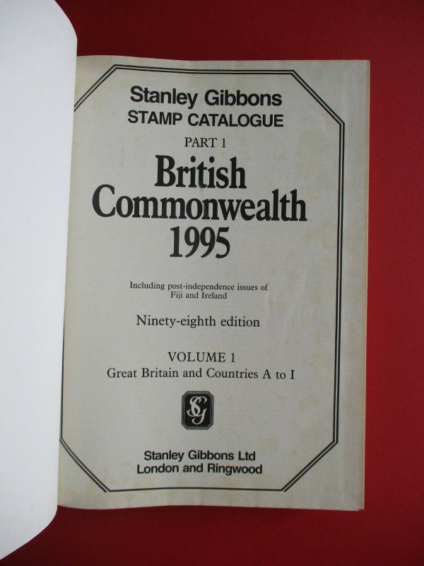 Stanley Gibbons British Commonwealth Stamp Catalogue Volumes 1 & 2 1995 Edition 