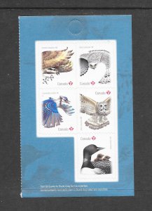 BIRDS - CANADA  P VALUE BOOKLET  MNH