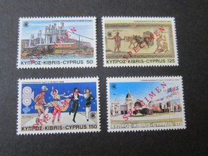 Cyprus 1983 Sc 591-4 Specimen set MNH