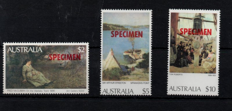 Australia 1977-84 Paintings High Value MNH Specimen #575 577 & 579 WS37988