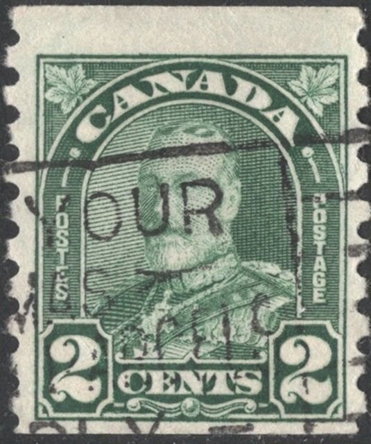 Canada SC#180 2¢ King George V Coil Single (1931) Used