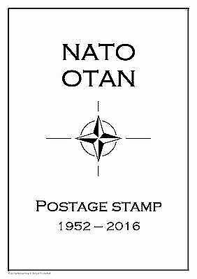 NATO OTAN  PDF (DIGITAL)  STAMP  ALBUM PAGES 1952-2016