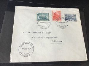 Denmark 1947  stamps cover Ref R32122