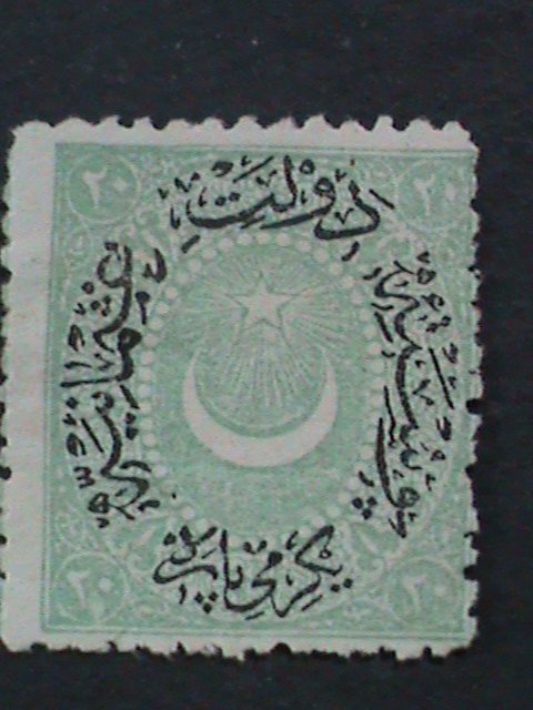 ​TURKEY-OTTOMAN-EMPIRE 1876 SC#43  146 YEARS OLD RARE SURCHARGE MINT STAMP-VF