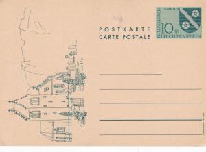 Liechtenstein 1965 10rp Prepaid Postacard Unused VGC