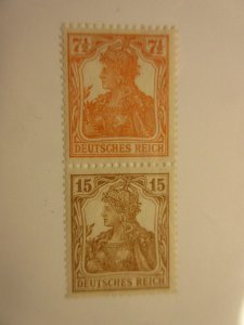 GERMANY Zusammendrucke Michel S7 MINT HINGED Lot9 Cat €180