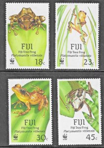 Fiji (1988) - Scott # 591 - 594,  MH