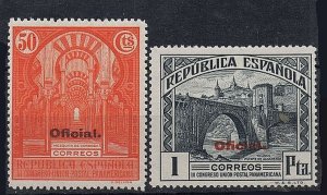 Spain Sc #O20-O29 Mint LH OG (2 Signed) 