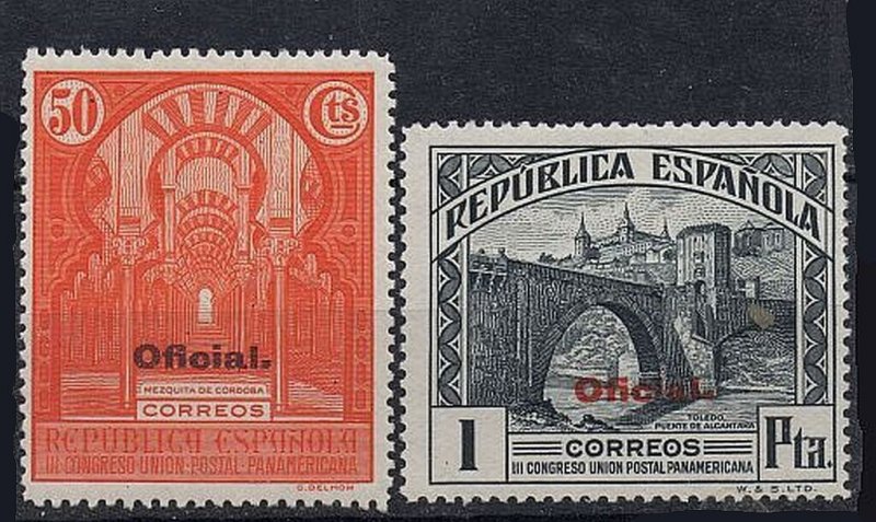 Spain Sc #O20-O29 Mint LH OG (2 Signed) 